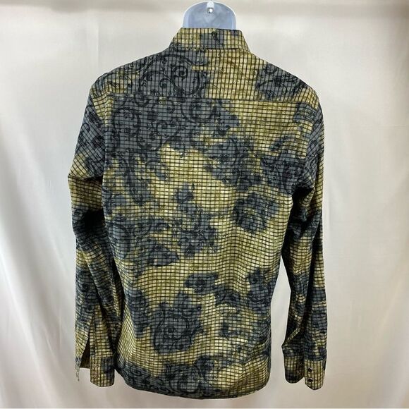 Georg Roth Large Deep Green and Navy Blue long sleeve shirt - Picture 2 of 6